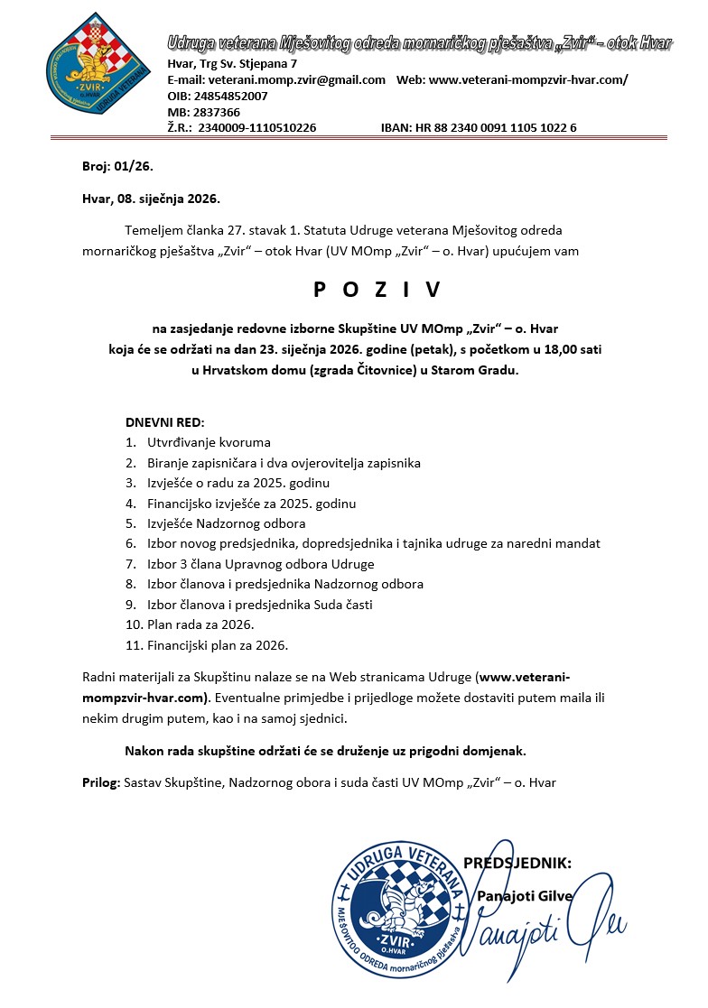 Poziv izb. Skupština 1-2026.